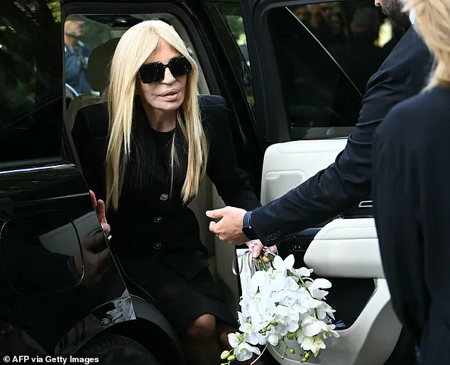 Donatella Versace Pays Solemn Tribute to Giorgio Armani at Milan Funeral