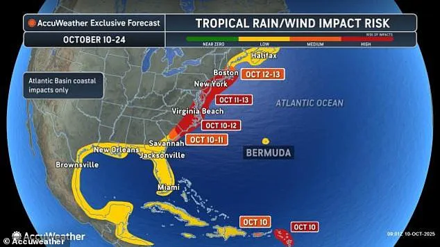 Subtropical Storm Karen: A Hybrid System Sparks Anxiety Along the US East Coast as the 11th Named Storm of the 2025 Season