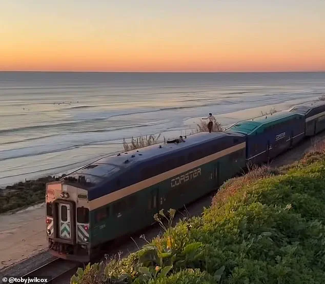 Two Teens Arrested in Del Mar for Allegedly Surfing on Coaster Train