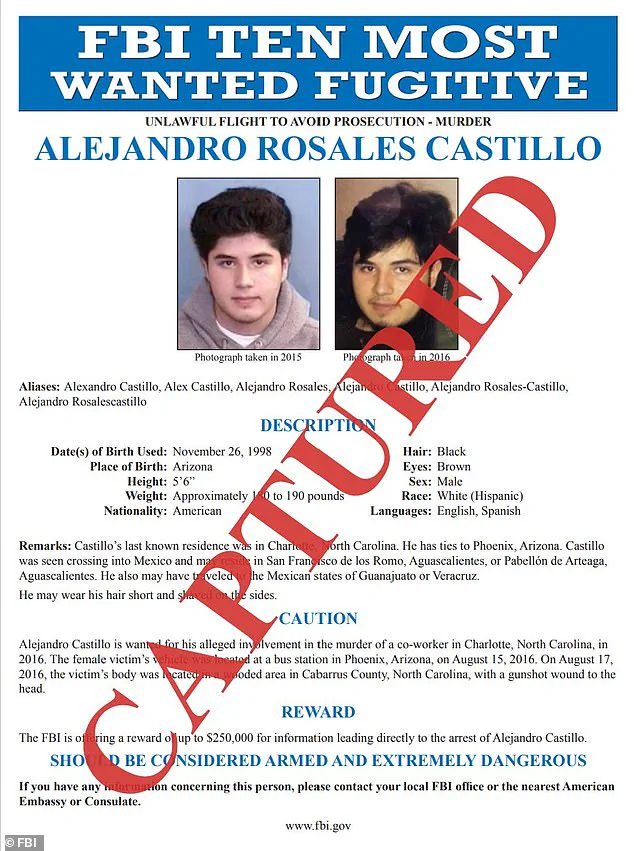Fugitive Wanted in 2016 Murder Arrested in Mexico, FBI Director Kash Patel Notes Fifth Top Ten Capture in Year