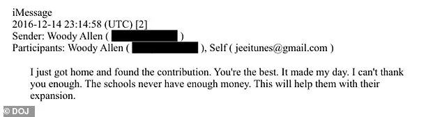 Newly Released Justice Department Docs Expose Epstein's $15,000 Donation to Woody Allen's Adopted Daughter's Education