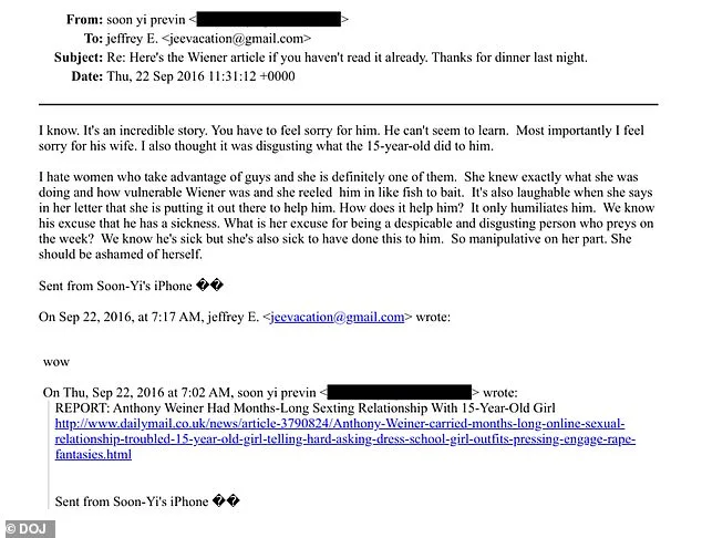 Salacious Emails Expose Epstein, Woody Allen, and Previn in Controversial Exchange Reigniting Power Dynamics Debate