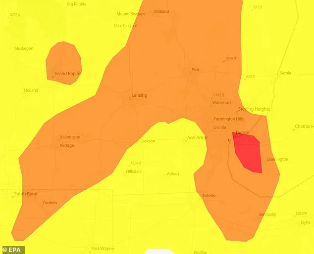 Toxic Haze Forces Michigan Residents to Stay Indoors as Air Quality Reaches Unhealthy Levels
