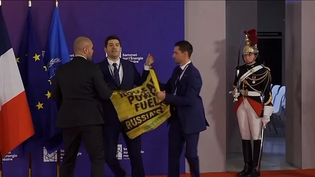 Greenpeace Protesters Confront Macron at Nuclear Summit Over Energy Insecurity and Russia Ties