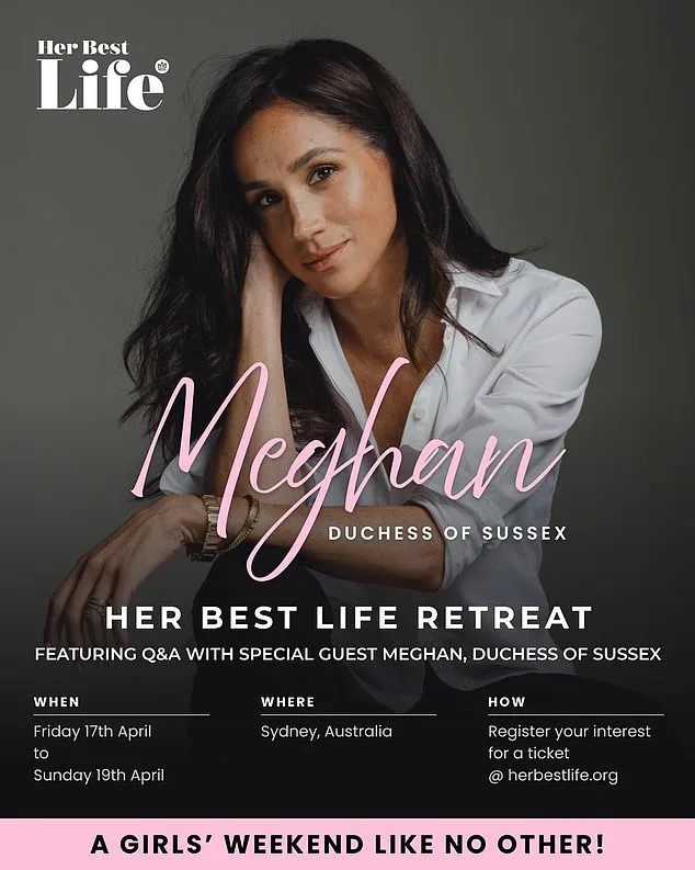 Meghan Markle's £1,400 Sydney Event Sparks Controversy Amid Luxury Retreat