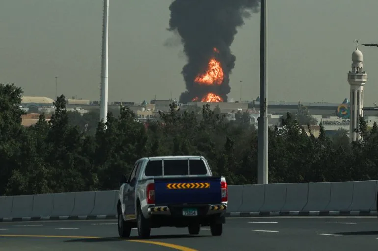 Drone Attack Sparks Fire Near Dubai Airport, Disrupting Flights Amid Gulf Tensions