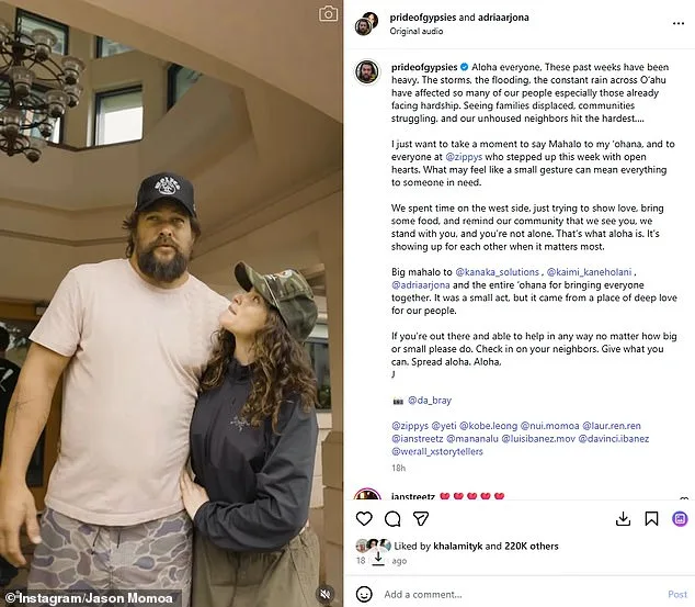Jason Momoa Fleeing Hurricane Chaos in Hawaii, Urges Precautions as Storm Ravages Oahu