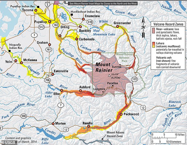 Scientists Warn 60,000 Washington Residents of Imminent Mount Rainier Lahar Threat